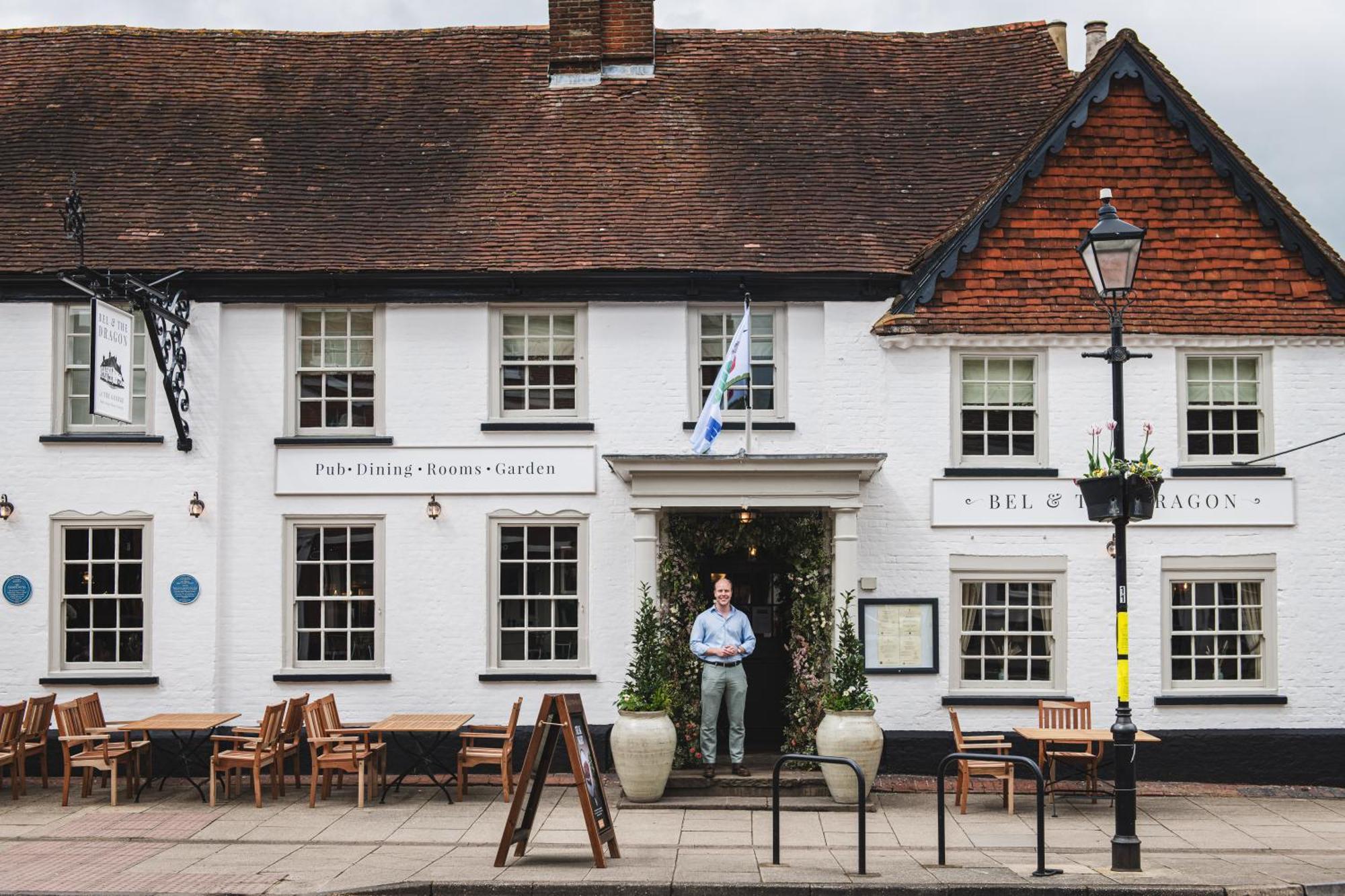 Hotel Bel And The Dragon-Odiham Esterno foto